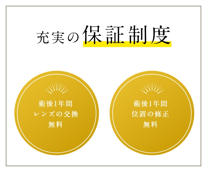 充実の保証制度